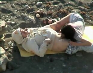 Ukrainians have a gonzo fuck-a-thon on the naturist beach