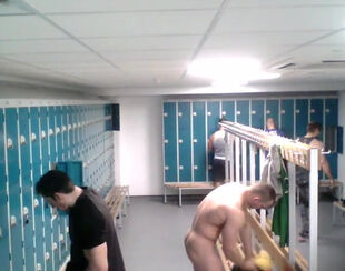 Voyeur in the boys locker apartment